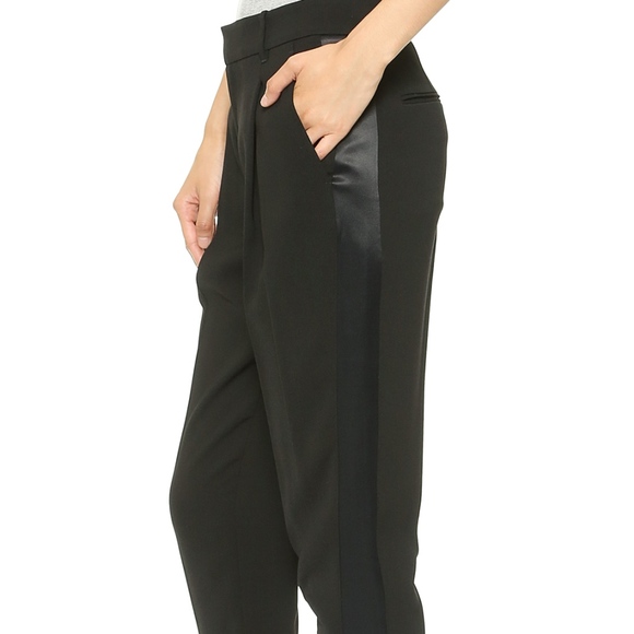 NWT $325 VINCE Satin Strapping Trouser‎ Pants in 14 - Picture 7 of 14